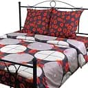 Комплект постельного белья Руно 40-0684 + 40-0685 семейный сатин набивной (6.137К_40-0684+40-0685)