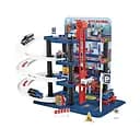 Паркінг з треком 652 J43, трирівневий, механічний ліфт, 3 машинки, спіральні траси, аксесуари, масштаб 1:64