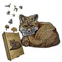 Пазл деревянный Таинственный Лис, А4, Картонная коробка 100 элементов