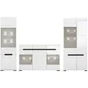 Модульная стенка для гостиной ВМК (БРВ) Ацтека N77867 Белый/Белый глянец (BRW-1646)