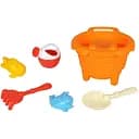 Песочный набор KZ 6449-2 ведро, лейка, сито, лопатка, грабли, 2 формочки 8 предметов