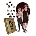 Деревянный пазл Майкл и Рика, А1, Деревянная коробка 500+ элементов