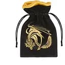 Мішечок для кубиків Q-Workshop Dragon Black & golden Velour Dice Bag (BDRA201)