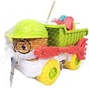 Детский песочный набор 733-366G с самосвалом, лопаткой, граблями, воронкой и формочками