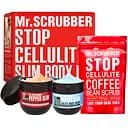 Антицеллюлитный набор Mr.Scrubber Hot&Cold: Скраб для тела, 200 г + Согревающее обертывание, 250 г + Холодное обертывание, 250 г