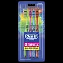 Мануальна зубна щітка Oral-B Color Collection, середньої жорсткості, 4 шт.