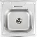 Кухонная мойка Platinum Декор 5050 из нержавеющей стали 0.7 мм квадратная 50x50 см (000000289)