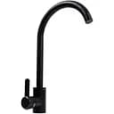 Смеситель кухонный Platinum 7990 NEST поворотный однорычажный из нержавеющей стали черный металлик