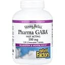 Гамма-аміномасляна кислота Natural Factors Stress-Relax Pharma GABA 100 mg, 120 желеек для спокою