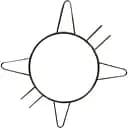 Кольцо под казан Grilli для Primo L oval из нержавеющей стали (011300)