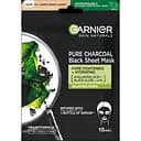 Черная Тканевая маска Garnier Skin Naturals Очищающий Уголь и Черные водоросли 28 г (C5934400)