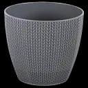 Горшок для цветов Serinova Sumela, 0.5 л, антрацитовый (SML1-Antrasit)