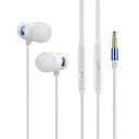 Навушники JTX-702 провідні з кнопками біло-блакитні