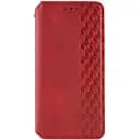 Шкіряний чохол-книжка Getman Cubic PU для Realme 11 4G Червоний