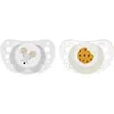  Пустышка Chicco Physioforma Air силикон 16-36 месяцев 2 шт. белая с серым (75035.44)