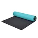 Йогамат MS 0613-24 TPE двоколірний, антиковзкий блакитний з чорним 183 × 61 × 0.6 см