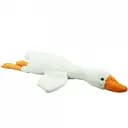 М'яка іграшка для дітей Гусь Обіймашка Білий гусак обнімусь 130 см