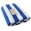 Полотенце хлопок махра Lovely Svi для пляжа, бассейна, ванной, отеля, SPA, саун, XL (75 x150 см) Бело-синий