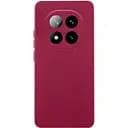 Чохол Getman TPU Liquid Silk Full Camera для Xiaomi Redmi Note 14 Pro 4G Бордовий/Marsala