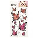 Временная татуировка Оранжевые и розовые метели Tattoo 1020-HM254