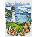 Алмазна мозаїка Ideyka Маяк з фізалісами Анна Кулик без підрамника 30х40 см (AMC7668)