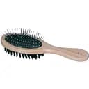 Щітка для котів та собак Croci подвійна дерев'яна 5.5х22 см (C6002315)