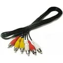 Шнур соединительный 3 x RCA х 3 x RCA кабель 3 тюльпана 1.2 м