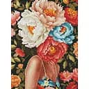 Алмазна мозаїка Загадка півонії RDBS7029, 30х40 см