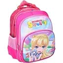 Дитячий рюкзак FG240502003A з двома відділеннями та зовнішньою кишенею, рожевий з принтом дівчинки
