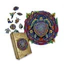 Пазл деревянный Мандала Черепаха, А4, Деревянная коробка 100 элементов