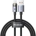 Кабель Mcdodo Lightning Transparent Cable with Charging Light 1.2 м CA-6910 Черный