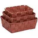 Набір кошиків Kela Alvaro теракотовий 3 шт. (24563)