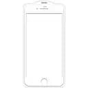 Захисне скло SKLO 5D тех.пак для Apple iPhone 7 plus/8 plus 5.5 Білий/Біла підкладка