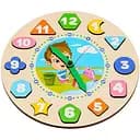 Сортер PuzzleOK Часы Puz-22935 для мальчиков деревянный