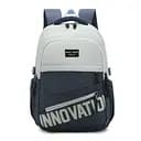 Универсальный городской рюкзак Innovation с ортопедической спинкой темно-синий 30 х 49 х 22 см (5902)