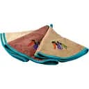 Полотенце махровое Izzihome Баклажан с вышивкой 420 г/м2 60 см 1 шт. бежевый (600325)