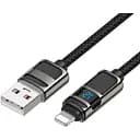 Кабель Hoco Lightning Line charging data cable with display U137 1.2 м 2.4A/12W