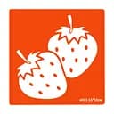 Трафарет для био-тату Клубника e033-15*15см, размер 15х15см