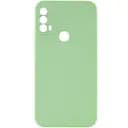 Чехол Silicone Cover Lakshmi Full Camera (AAA) для Motorola Moto E40 Мятный / Mint
