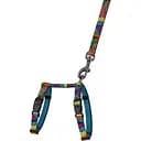 Шлея для кошек и собак мелких пород BronzeDog Urban Art Поли с поводком XXS 15-23 см