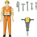 Фигурка Bruder Строитель с инструментами, 11 см (60020)