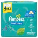 Набір дитячі вологі серветки Pampers Fresh Clean 208 шт. (4 упаковки по 52 шт.)