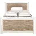 Ліжко односпальне ВМК (БРВ) Коен 2 LOZ/90 без основи під матрац 90x200 см Сосна арізонська/Дуб корабельний (BRW-1551)