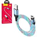 Магнітний кабель Hoco U90 Lightning USB Magnet Cable блакитний