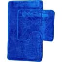 Набір килимків для ванної Vezzer Standart 60x100 та 60x50 см темно-синій (VZS6505TEKSTUR)