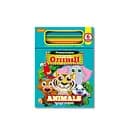 Дитяча розмальовка Веселі олівці-кумедні тварини НТ-04-03, 6 олівців