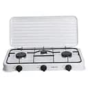 Настільна газова плита Sokany SK-6003W 3 конфорки 5.5 кВт міні під балонний газ Білий 