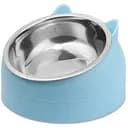 Миска для тварин котів та собак Semi з нахилом 15°, 16 см блакитна (13661)