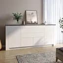 Большой комод LION Ларри-2 Нимфея альба/Антрацит (LION-041057)