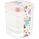 Контейнер для хранения продуктов Freshlife квадратный 3 шт. х 1.9 л (D – 488)